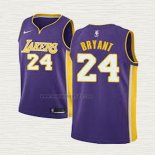 Maglia Kobe Bryant NO 24 Bambino Los Angeles Lakers Statehombret 2017-18 Viola