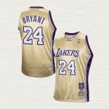 Maglia Kobe Bryant NO 24 Los Angeles Lakers Hardwood Classics Hall Of Fame 2020 Or