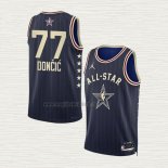 Maglia Luka Doncic NO 77 Dallas Mavericks All Star 2024 Blu