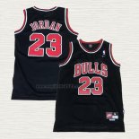 Maglia Michael Jordan NO 23 Chicago Bulls Throwback Nero2