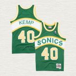 Maglia Shawn Kemp NO 40 Seattle SuperSonics Throwback Historic Verde