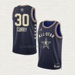 Maglia Stephen Curry NO 30 Golden State Warriors All Star 2024 Blu