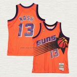 Maglia Steve Nash NO 13 Phoenix Suns Mitchell & Ness 1996-97 Arancione