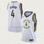 Maglia Victor Oladipo NO 4 Indiana Pacers Association Bianco