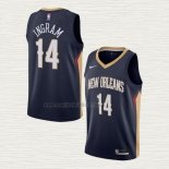 Maglia Brandon Ingram NO 14 New Orleans Pelicans Icon 2020-21 Blu