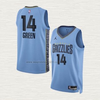 Maglia Danny Green NO 14 Memphis Grizzlies Statement 2022-23 Blu