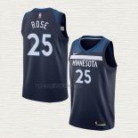Maglia Derrick Rose NO 25 Minnesota Timberwolves Icon Blu