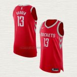 Maglia James Harden NO 13 Houston Rockets Icon Autentico Rosso