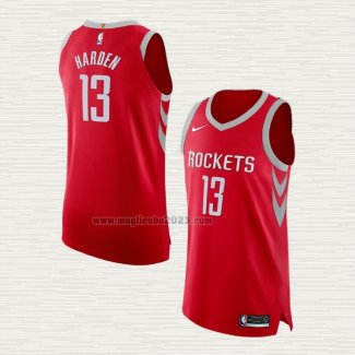 Maglia James Harden NO 13 Houston Rockets Icon Autentico Rosso