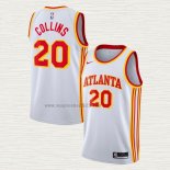 Maglia John Collins NO 20 Atlanta Hawks Association 2020-21 Bianco