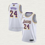 Maglia Kobe Bryant NO 24 Los Angeles Lakers Association 2018-19 Bianco2