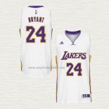 Maglia Kobe Bryant NO 24 Los Angeles Lakers Bianco