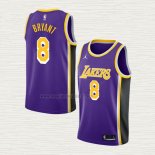 Maglia Kobe Bryant NO 8 Los Angeles Lakers Statement 2021-22 Viola