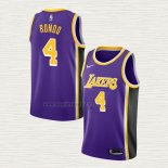 Maglia Rajon Rondo NO 4 Los Angeles Lakers Statement 2021-22 Viola