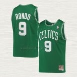 Maglia Rajon Rondo NO 9 Boston Celtics Hardwood Classics Verde