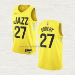 Maglia Rudy Gobert NO 27 Utah Jazz Icon 2022-23 Giallo