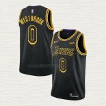 Maglia Russell Westbrook NO 0 Los Angeles Lakers Citta Nero