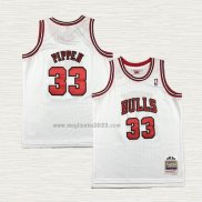 Maglia Scottie Pippen NO 33 Bambino Chicago Bulls Mitchell & Ness 1997-98 Bianco