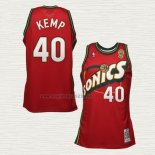 Maglia Shawn Kemp NO 40 Seattle SuperSonics Throwback Historic Rosso