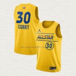 Maglia Stephen Curry NO 30 Golden State Warriors All Star 2021 Or
