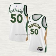 Maglia Sviatoslav Mykhailiuk NO 50 Boston Celtics Citta 2023-24 Bianco