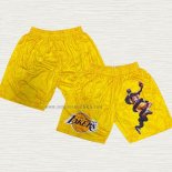 Pantaloncini Kobe Bryant Los Angeles Lakers Mamba Giallo