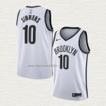 Maglia Ben Simmons NO 10 Brooklyn Nets Association 2020 Bianco