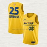 Maglia Ben Simmons NO 25 Philadelphia 76ers All Star 2021 Or