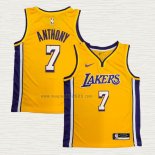 Maglia Carmelo Anthony NO 7 Los Angeles Lakers Icon Giallo
