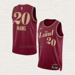 Maglia Georges Niang NO 20 Cleveland Cavaliers Citta 2023-24 Rosso