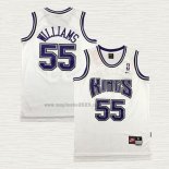 Maglia Jason Williams NO 55 Sacramento Kings Throwback Bianco