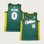 Maglia Jayson Tatum NO 0 Boston Celtics 2022-23 Verde