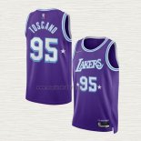 Maglia Juan Toscano-Anderson NO 95 Los Angeles Lakers Citta 2021-22 Viola