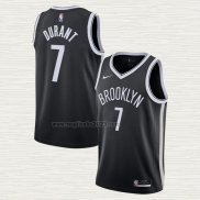 Maglia Kevin Durant NO 7 Brooklyn Nets Icon 2020-21 Nero