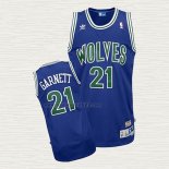Maglia Kevin Garnett NO 21 Minnesota Timberwolves Throwback Blu2