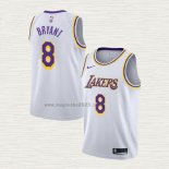 Maglia Kobe Bryant NO 8 Los Angeles Lakers Association 2018 Bianco