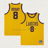 Maglia Kobe Bryant NO 8 Los Angeles Lakers Mitchell & Ness 1957 Giallo