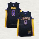 Maglia Kobe Bryant NO 8 Los Angeles Lakers Retirement 2018 Nero