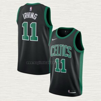 Maglia Kyrie Irving NO 11 Boston Celtics Statement 2017-18 Nero