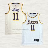 Maglia Kyrie Irving NO 11 Los Angeles Lakers Association Bianco