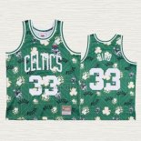 Maglia Larry Bird NO 33 Boston Celtics Hardwood Classics Verde