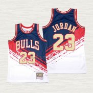 Maglia Michael Jordan NO 23 Chicago Bulls Mitchell & Ness Nero Rosso