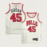 Maglia Michael Jordan NO 45 Chicago Bulls Association 2021 Bianco