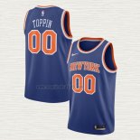 Maglia Obi Toppin NO 00 New York Knicks Icon 2020 Blu