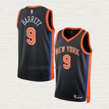 Maglia RJ Barrett NO 9 New York Knicks Citta 2022-23 Nero