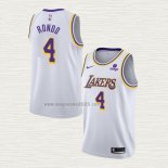 Maglia Rajon Rondo NO 4 Los Angeles Lakers Association 2021-22 Bianco