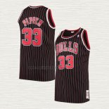 Maglia Scottie Pippen NO 33 Chicago Bulls Mitchell & Ness 1996-97 Nero
