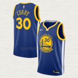 Maglia Stephen Curry NO 30 Golden State Warriors Icon Blu