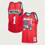 Maglia Tracy McGrady NO 1 Toronto Raptors Mitchell & Ness 1998-99 Rosso