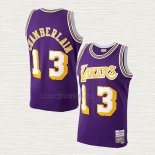 Maglia Wilt Chamberlain NO 13 Los Angeles Lakers Mitchell & Ness 1971-72 Viola